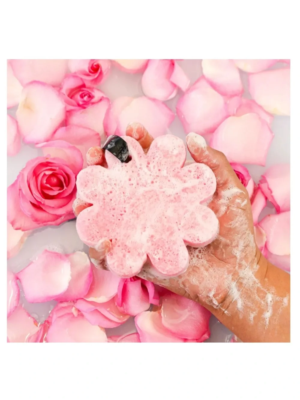 Spongelle NEW Bulgarian Rose Pink Flower Body Buffer